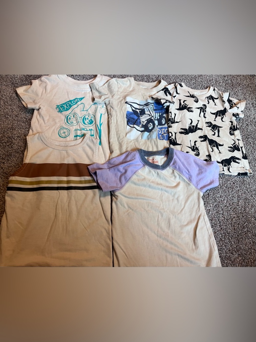 5 short sleeve shirts boys 2t